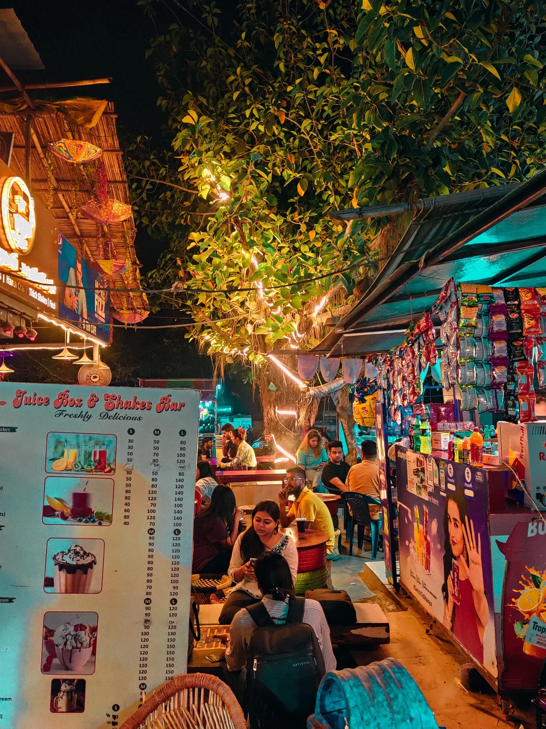 Best night market decorated with lights for Diwali shopping